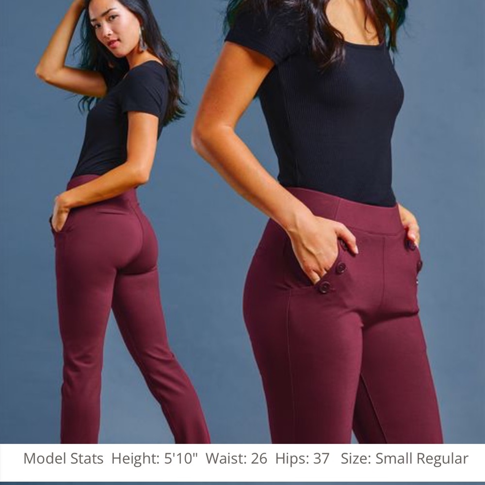Dress Pant Yoga Pants
Straight-Leg • Six-Button